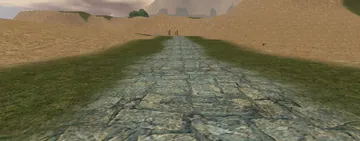 The desert road at Al-Jalima