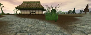A thatched house in Bluespire