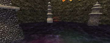 Shrines in the violet mist at Falatacot Temple