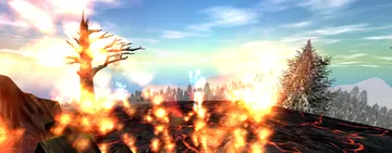 Rivers of fire at the Fire Guardian Lair